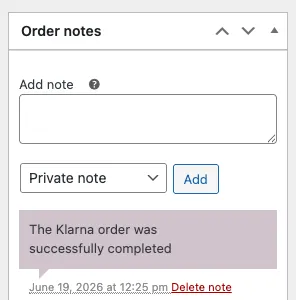 Ενδεικτικό: Order Notes