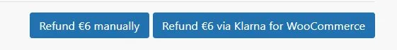 Ενδεικτικό: κουμπί refund για Klarna